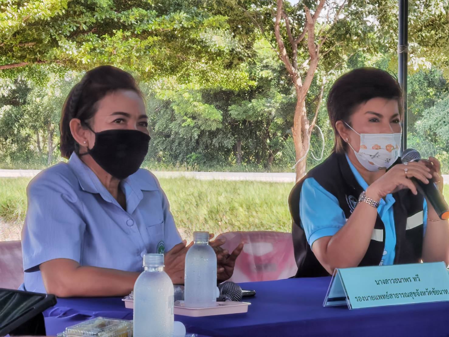 รอง นพ.สสจ.ชัยนาท ร่วมลงพื้นที่ตรวจเยี่ยม โรงพยาบาลส่งเสริมสุขภาพตำบลที่มีผู้ป่วยในพระบรมราชานุเคราะห์ หรือผู้ป่วยที่ทูลเกล้าทูลกระหม่อมถวายฏีกา ตำบาลหาดอาษา อำเภอสรรพยา จังหวัดชัยนาท