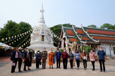 รอง นพ.สสจ.ชัยนาท ร่วมลงพื้นที่ถวายคำแนะนำแก่วัด เพื่อสร้างความมั่นใจในการท่องเที่ยวเชิงวิถีพุทธของวัดนำร่อง ในจังหวัดชัยนาท