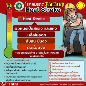 สธ.ชัยนาทเตือน ระวังโรคฮีทสโตรกภัยร้ายที่มากับความร้อน  ระวัง เด็ก ผู้สูงอายุ